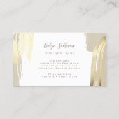 Peindre le carte de visite de traits de brosse (Dos)