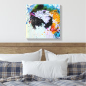 Peindre le perroquet | Impression Canvas (Insitu(Chambre))