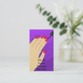 Peindre les ongles Carte de visite de technologie  (Debout devant)