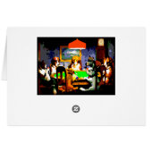 Peindre par numéros : Chiens Jouant à la carte de  (Dos Horizontal)