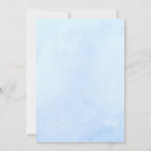 Peine Bleue sur Suite Mariage Bleu Invitation #A (Dos)