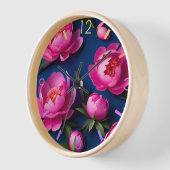 Peine de fleur Papier style origami WC03 Horloge (Angle)