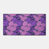 Peine et hydrangée en rose et violet (Recto)