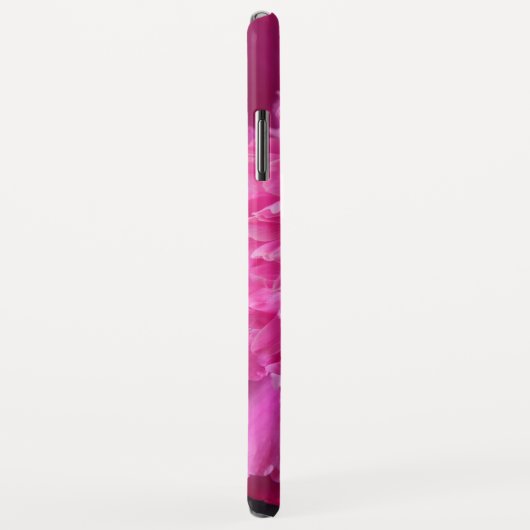 Peine rose profonde sur iPhone noir / coque ipad (Dos/Droite)