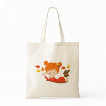 Peint à la main Automne Adorable Sac fourre-tout f