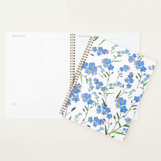 peint à la main ne m'oubliez pas fleurs arrangemen (Devant avec enveloppe)