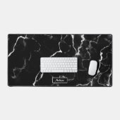 Peint Faux Marbre Noir Apparence Texture & Nom (Clavier et souris)