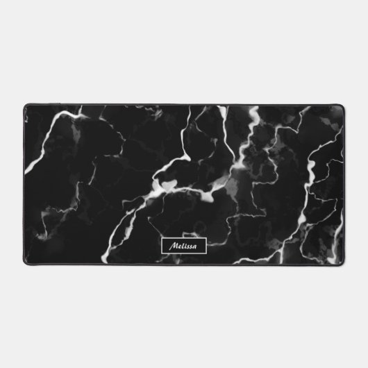 Peint Faux Marbre Noir Apparence Texture & Nom (Recto)