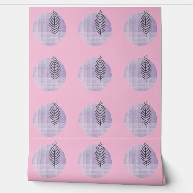 PEINT PAPIER FLORAL BOHO PINK (Déroulement)