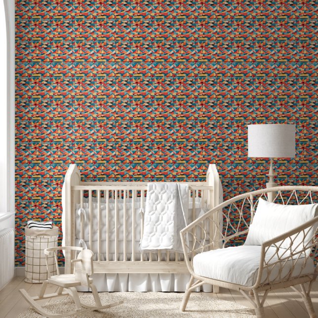 Peint Papier mural vintage en brique (Enfants)