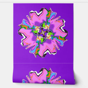 Peint Papier peel et bâton 16 - Fleur rose