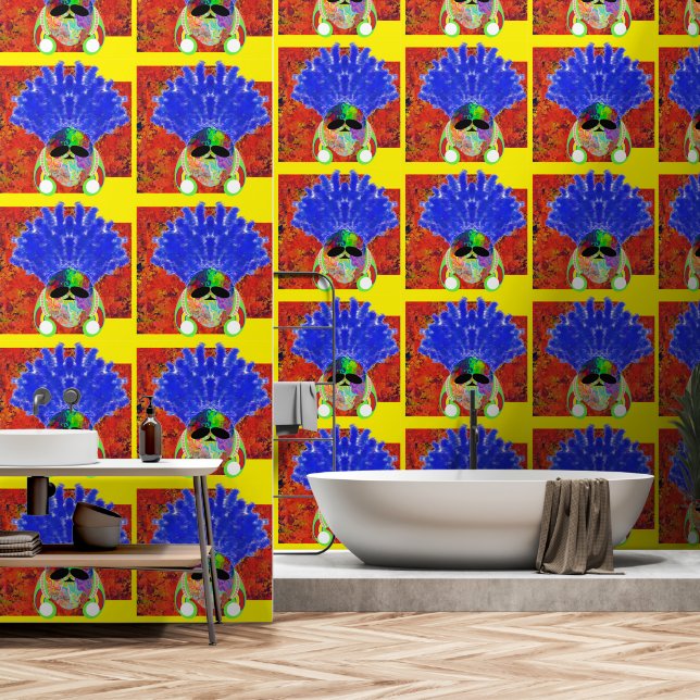 Peint Papier peel et bâton 70 - Rainbow Blue 2 (Salle de bain)