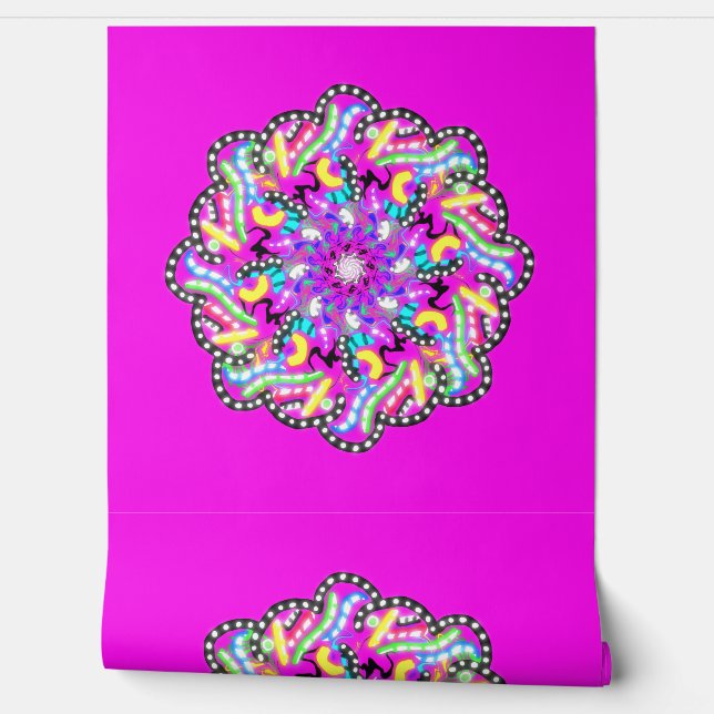 Peint Papier peel et bâton 9 - Violet (Déroulement)