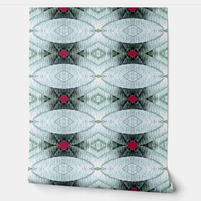 Peint Papier peint, un design classique en teal texturé  (Déroulement)