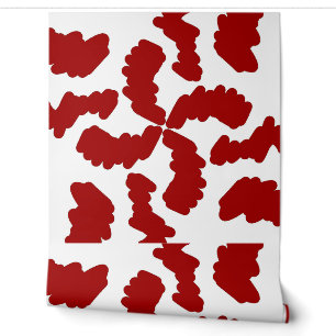 Peint Papier peint, un motif classique élégant rouge