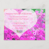 Peint Petunias Invitations de mariage (Dos)