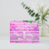 Peint Petunias Invitations de mariage (Debout devant)