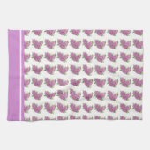 (peint) Serviette à thé rose de lavande (Horizontal)