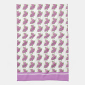 (peint) Serviette à thé rose de lavande (Vertical)