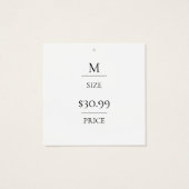 PEINT Stroke moderne blanc Prix Tags (Dos)