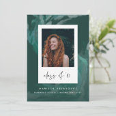 Peint Vague verte Faire-part de graduation (Debout devant)