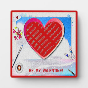 Peint Valentine Heart Ajouter une plaque photo