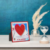 Peint Valentine Heart Ajouter une plaque photo (Insitu)