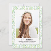 Peint Verdure Faire-part de graduation Invitation (Devant)