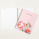 Peinterly Peonies Design floral raffiné<br><div class="desc">Peinterly Peonies Refined floral Blush Design avec nom</div>