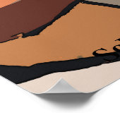 Peintre auto-peinture Poster Abstrait (Coin)