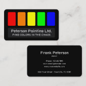 Peintre Carte de visite avec Slogen (Devant / Derrière)