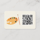 Peintre carte de visite beige (Dos)