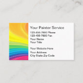 Peintre Carte de visite Design moderne (Devant)