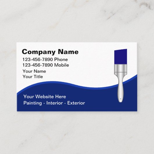 Peintre Carte de visite moderne (Devant)