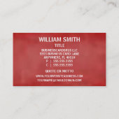 Peintre Carte de visite patriotique (Dos)