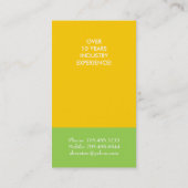 Peintre - cartes de visite (Dos)