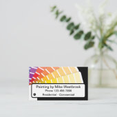 Peintre Cartes de visite colorés simples (Debout devant)