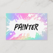 Peintre de la maison la plus froide Cartes de visi (Dos)