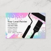 Peintre de la maison la plus froide Cartes de visi (Devant)