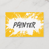 Peintre de la maison la plus froide Cartes de visi (Dos)