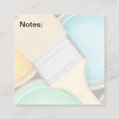 Peintre de la maison la plus froide Cartes de visi (Dos)