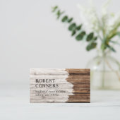 Peintre de maison Carte de visite en bois peint (Debout devant)