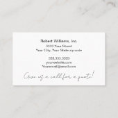 Peintre de maison professionnelle Carte de visite  (Dos)