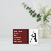 Peintre de maison professionnelle Cartes de visite (Debout devant)