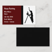 Peintre de maison professionnelle Cartes de visite (Devant / Derrière)