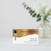 Peintre double face classique Carte de visite (Debout devant)