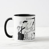 Peintre et décorateur Dessin de la Mug (Gauche)