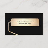 Peintre Gold Spray Peintre Carte de visite noir (Dos)