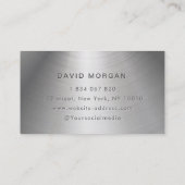 Peintre Maison Carte de visite métallique (Dos)