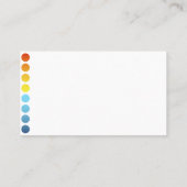 Peintre peinture carte de visite (Dos)